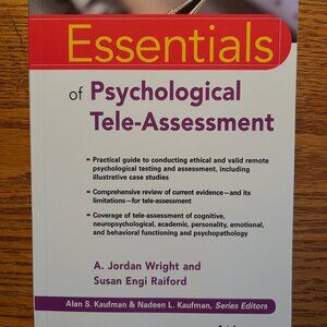 Essential of Psychological Tele-Assessment (brand new, never used)